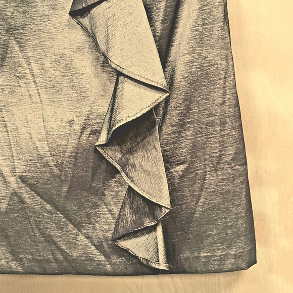 R&M Richard's one shoulder taffeta  short dress size 6 - Picture 8 of 9